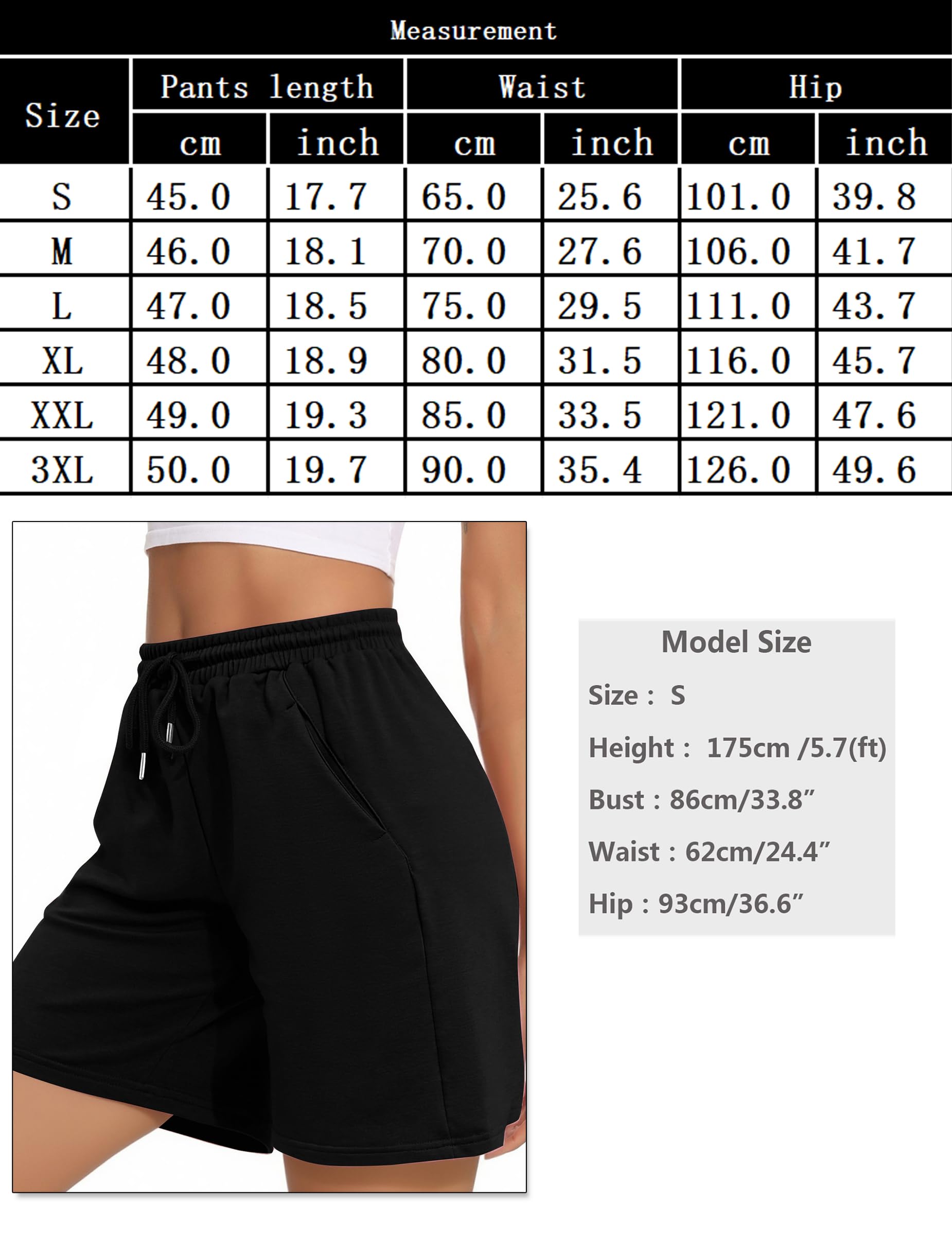 Litherday Pantalones Cortos Deportivos Mujer Transpirables con Bolsillos Cintura Elástica Fitness Yoga Running
