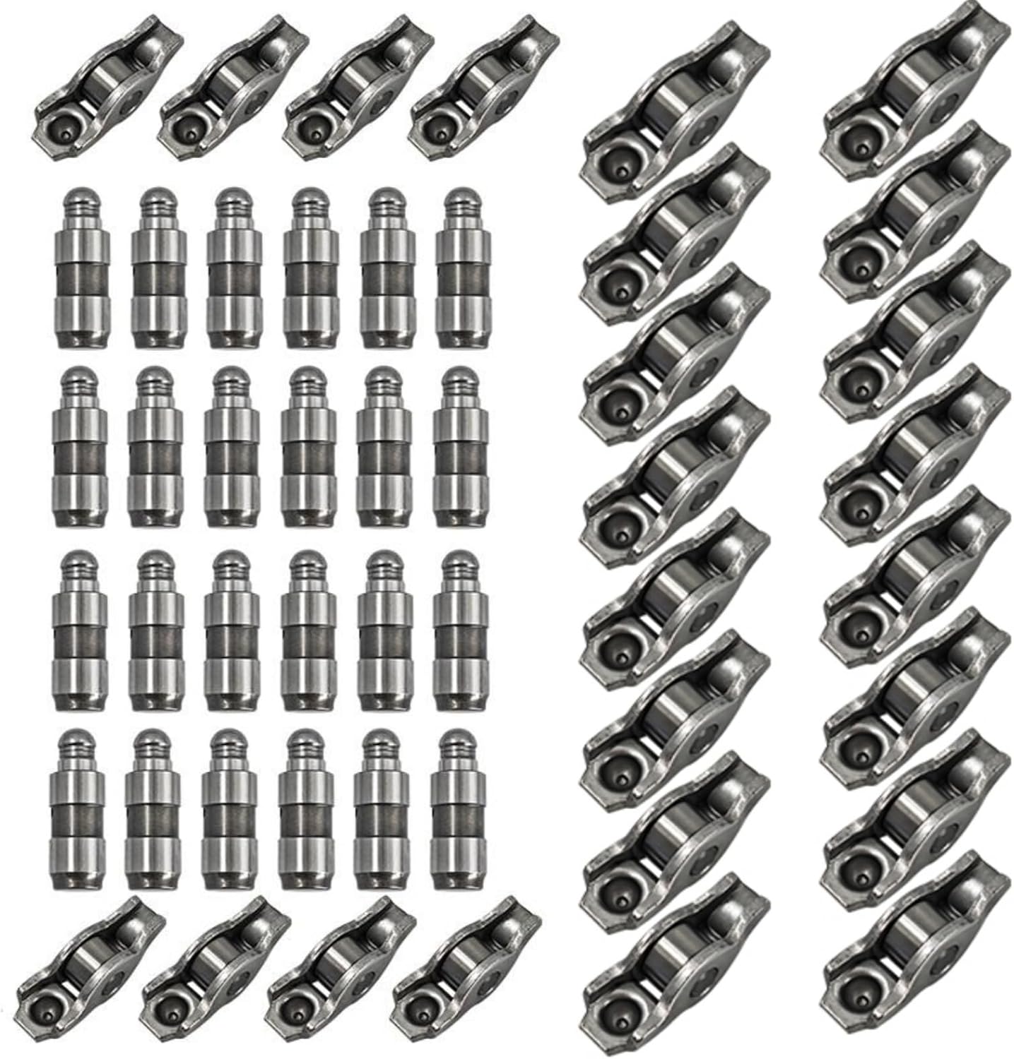 24Pcs 3.6 Rocker Arm and Lifter Kit Fits for Chrysler 200 300 Fits for Jeep Grand Cherokee Wrangler Fits for Dodge Challenger Charger Journey Fits for Ram 1500 3.6L Pentastar 5184296AH 5184332AA