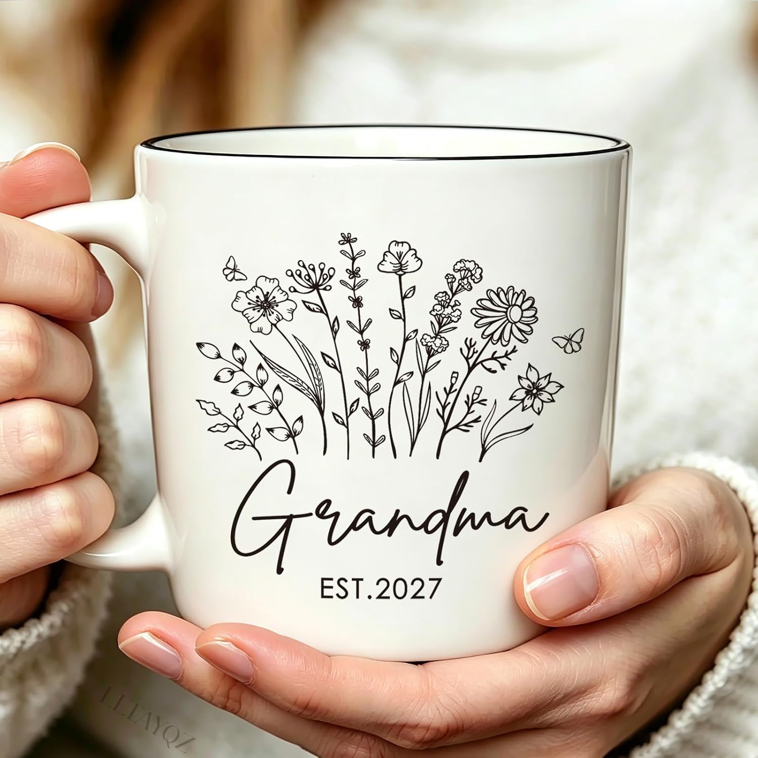 New Grandma Mug Gifts First Time 2027, Pregnancy Announcement for grandma 2027 Mugs Gift, Promoted to Grandma mugs gift for grandmother Est 2027, Baby announcement mug gifts for Grandmother-127