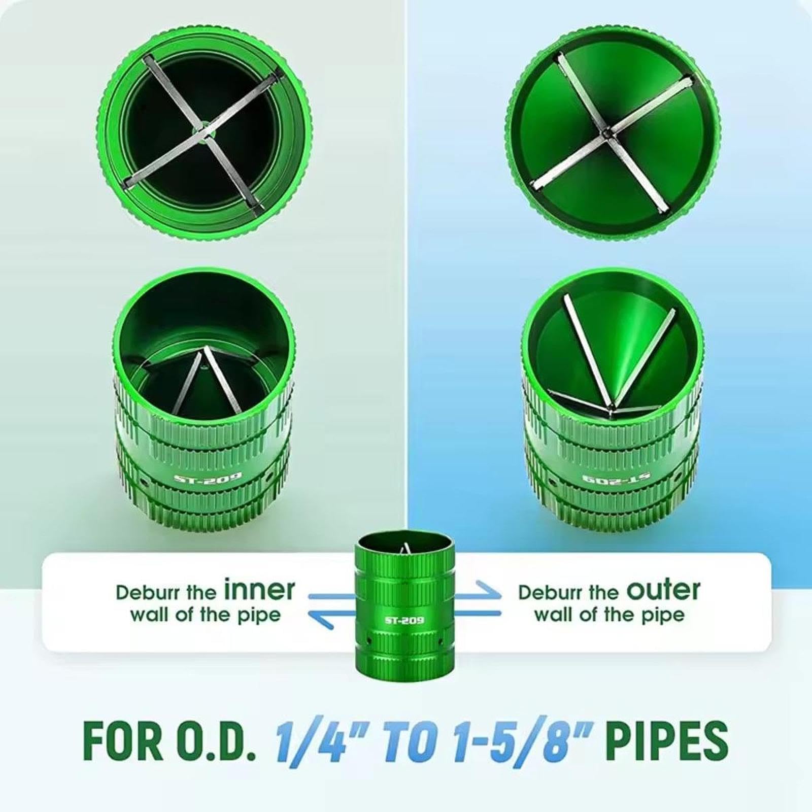 Entgratwerkzeug für PVC Rohre, Leicht Und Effizient, für Kupfer Und PVC Rohre, Sanitärwerkzeug, Rohrfasen