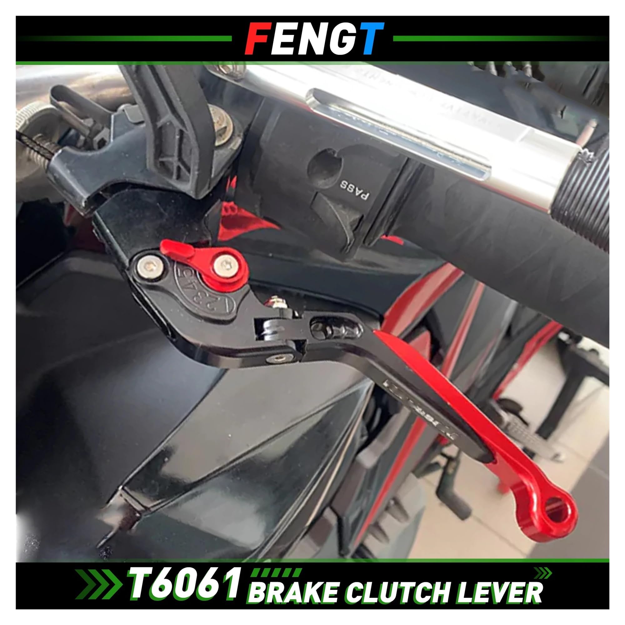 Moto Leviers d'embrayage Frein pour VE&RSYS 650 2006-2024 Moto Levier De Frein Levier d'embrayage Ensemble Réglable Pliable Poignée Garde Leviers Poignée