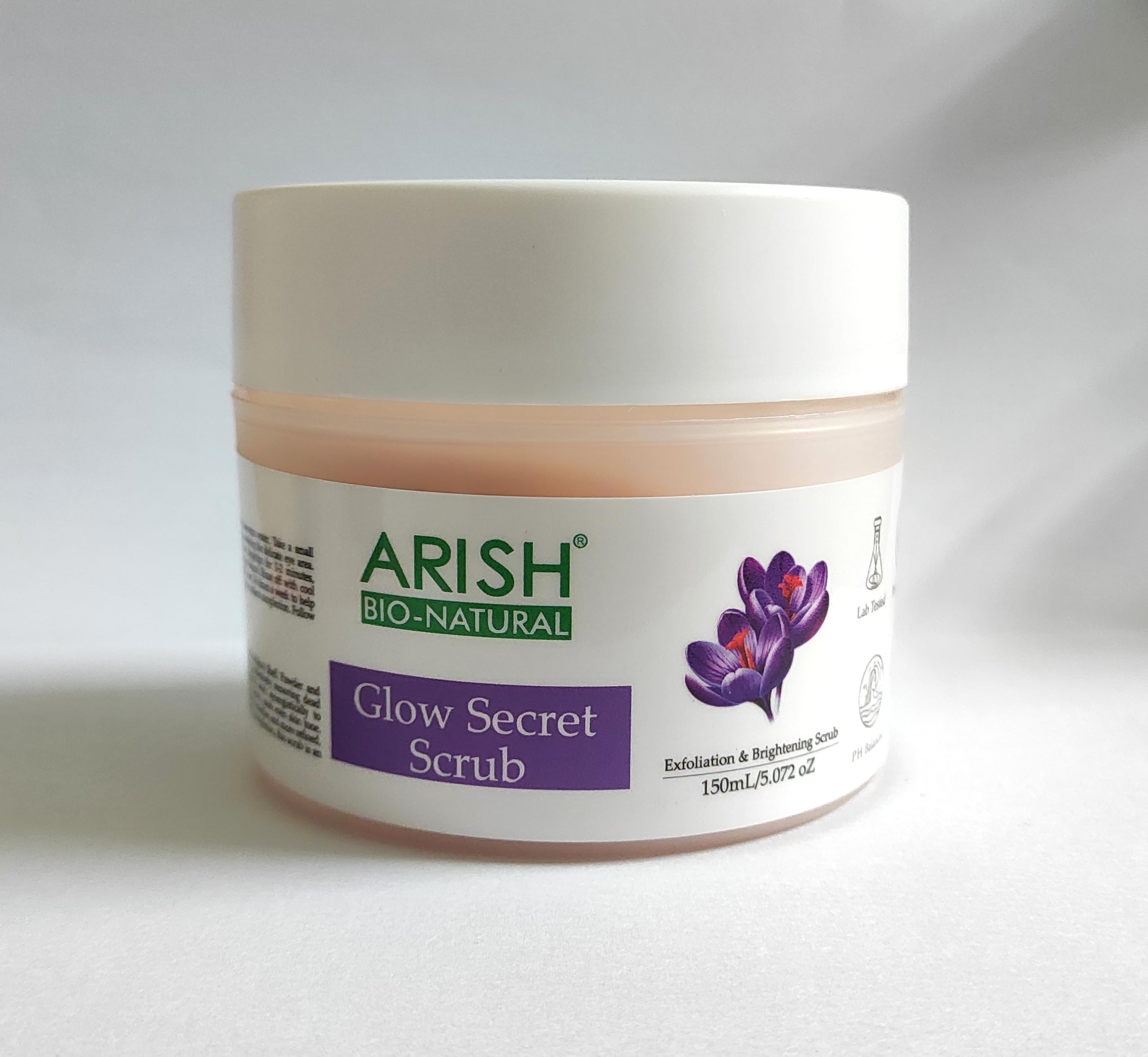 ARISH BIO-NATURAL Glow Secret Scrub – 150ml | Exfoliating & Brightening Scrub for Smooth, Radiant Skin