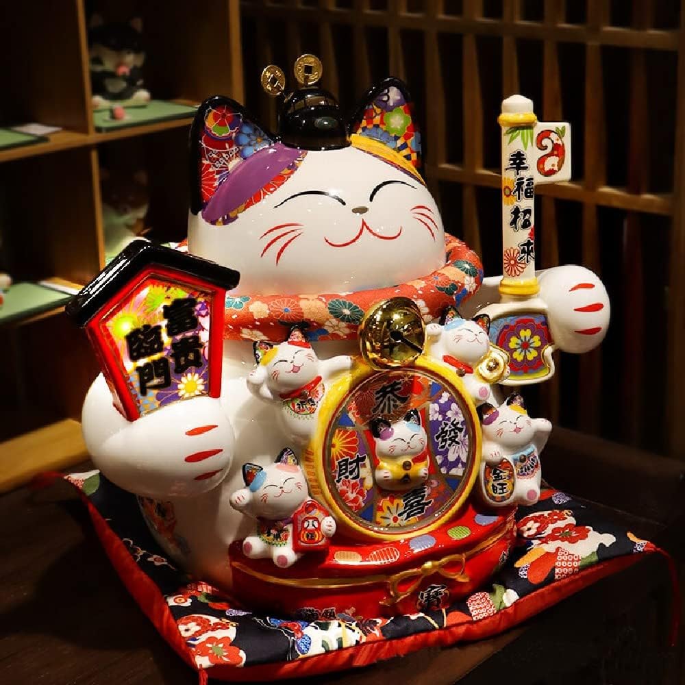 Amazon.com: Quenny Cat lucky decoration opening creative gift Amazon.com: Quenny Cat lucky decoration opening creative gift