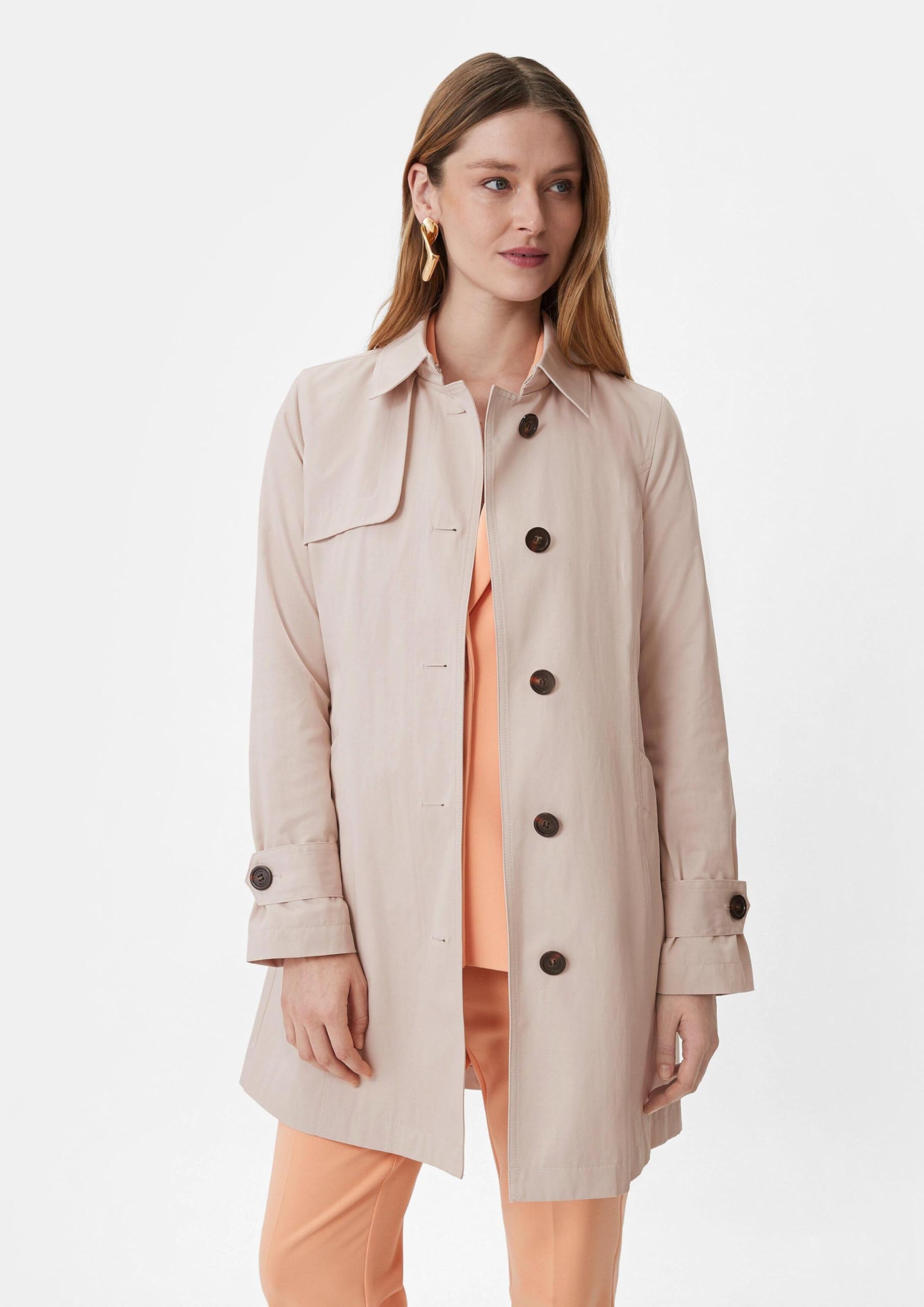 COMMA Taillierter Trenchcoat mit Bindegürtel