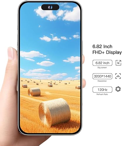 Miniatura 2 de ACCOF C15 Pro Max Teléfono desbloqueado 5G4G, Android 13 Teléfono 108MP Cámara 6GB+128GB 6.56" FHD+ Pantalla 6000mAh Dual SIM Smartphone GPShuella