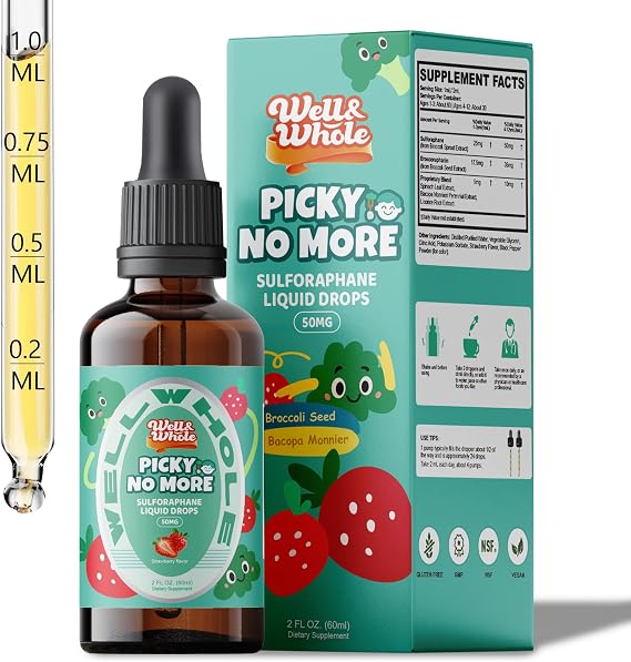 Kids Liquid Greens For Picky Eaters With Broccoli Sprout Sulforaphane