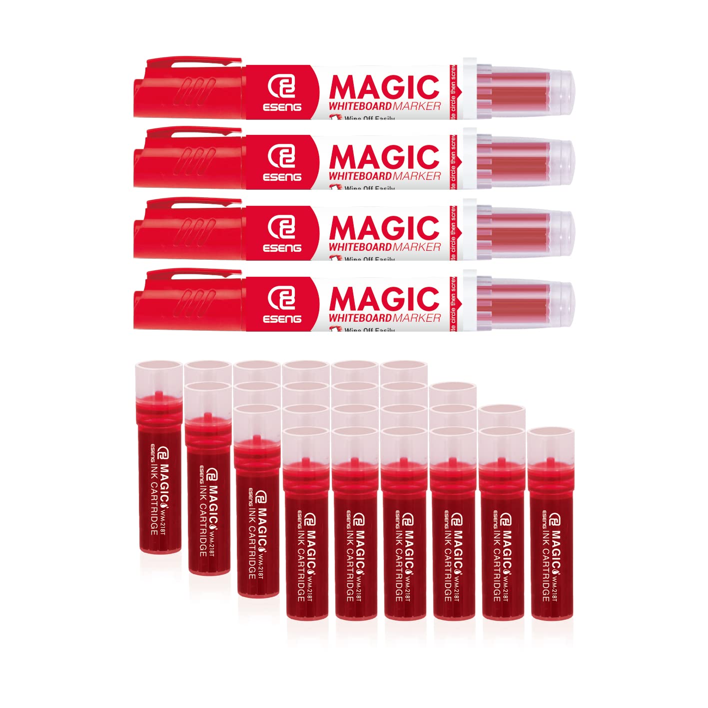 ESENG® Whiteboard Markers WM-218 (Red Set - M)