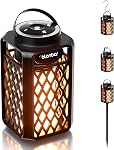 Blonbar 2PCS Haut-parleur de Flamme Led, haut-parleurs Bluetooth extérieur avec atmosphère,10W Haut-parleur stéréo portable extérieur,IP65 Lampes de torche imperméables pour Patio Home Decor, haut-parleur Bluetooth sans fil pour le camping