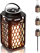 Portable Wireless Bluetooth Speaker, 10W Speaker with Flame, IP65 Waterproof Outdoor Bluetooth Speaker Light for Travel/Outdoor, Patio, Garden