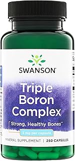 Triple Boron Complex Bone and Joint Health Mineral Supplement for Adults Over 50 Seeking Optimal Absorption - Citrate, Aspartate, Glycinate (250 Capsules)