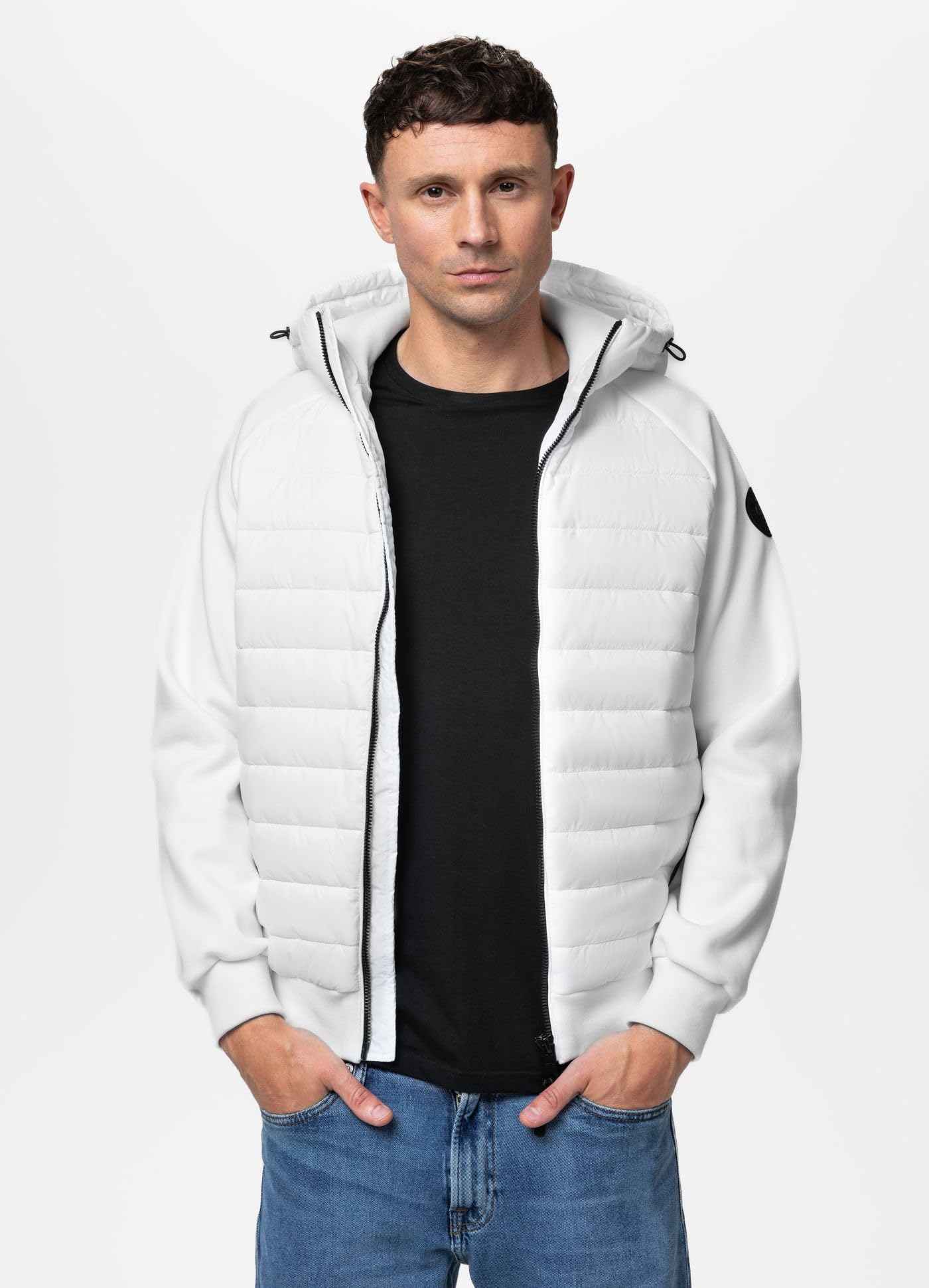 PITBULL - Giacca Uomo Transizione PALOMAR, Giacche Ibrida con Cappuccio, Giacca Uomo Leggera Imbottitao, Giacche Invernale Traspirante, Sportiva Slim Fit
