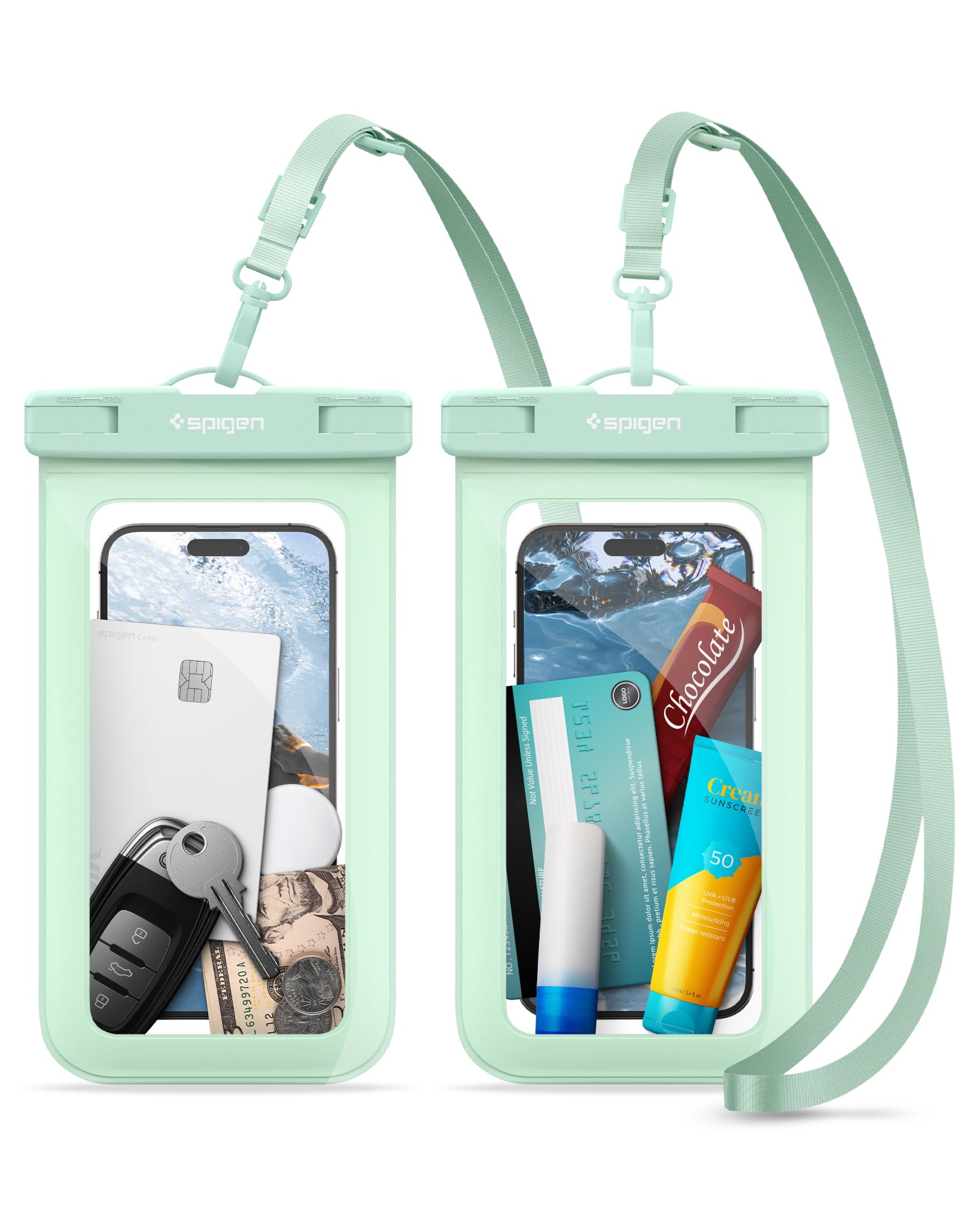 Spigen wasserdichte Handyhülle Serien [Aqua Shield] wasserfeste Handytasche Hülle kompatibel mit iPhone, Galaxy, Google Serie Smartphones