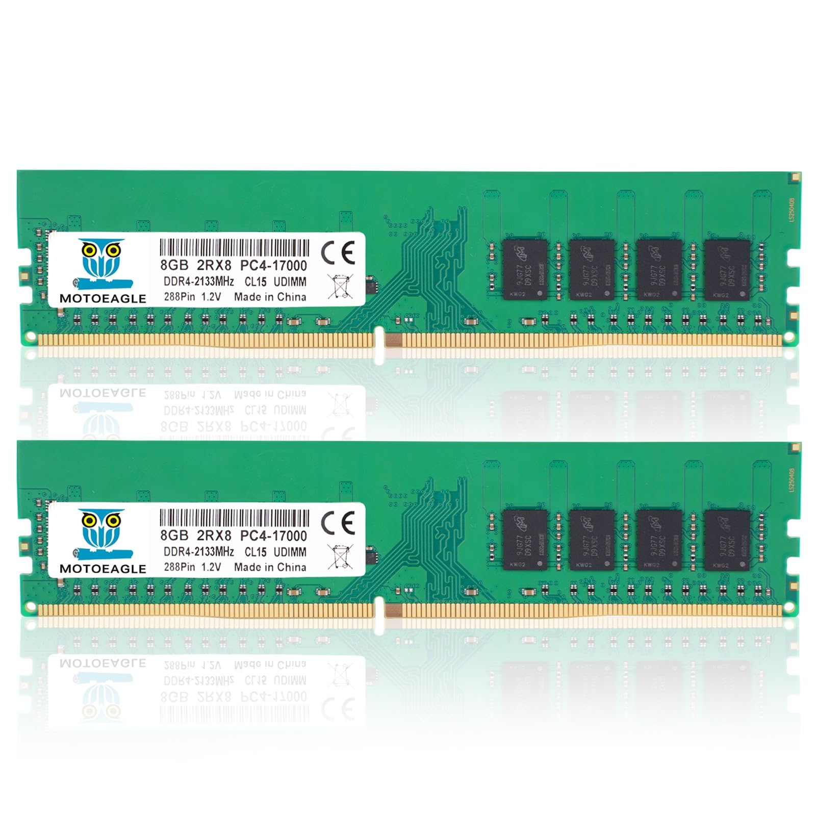 16GB DDR4 RAM 2x8GB 2133 MHz UDIMM 2RX8 PC4-17000 DDR4-2133P CL15 DIMM Non-ECC Desktop Memory KIT