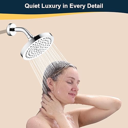 Vista 14 de BRIGHT SHOWERS Brazo de extensión de cabezal de ducha de 13 pulgadas con brida en forma de S, extensor de altura alta, brazo largo de acero Cromo