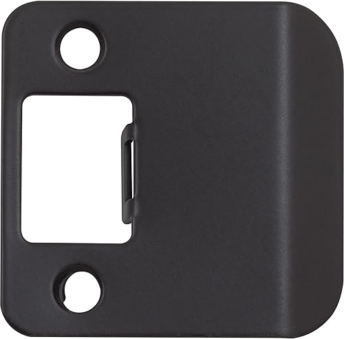 Esquina redonda extendida para labios, 2-14 pulgadas x 1-34 pulgadas, (2-14 pulgadas de longitud total), negro mate por Stone Harbor Hardware