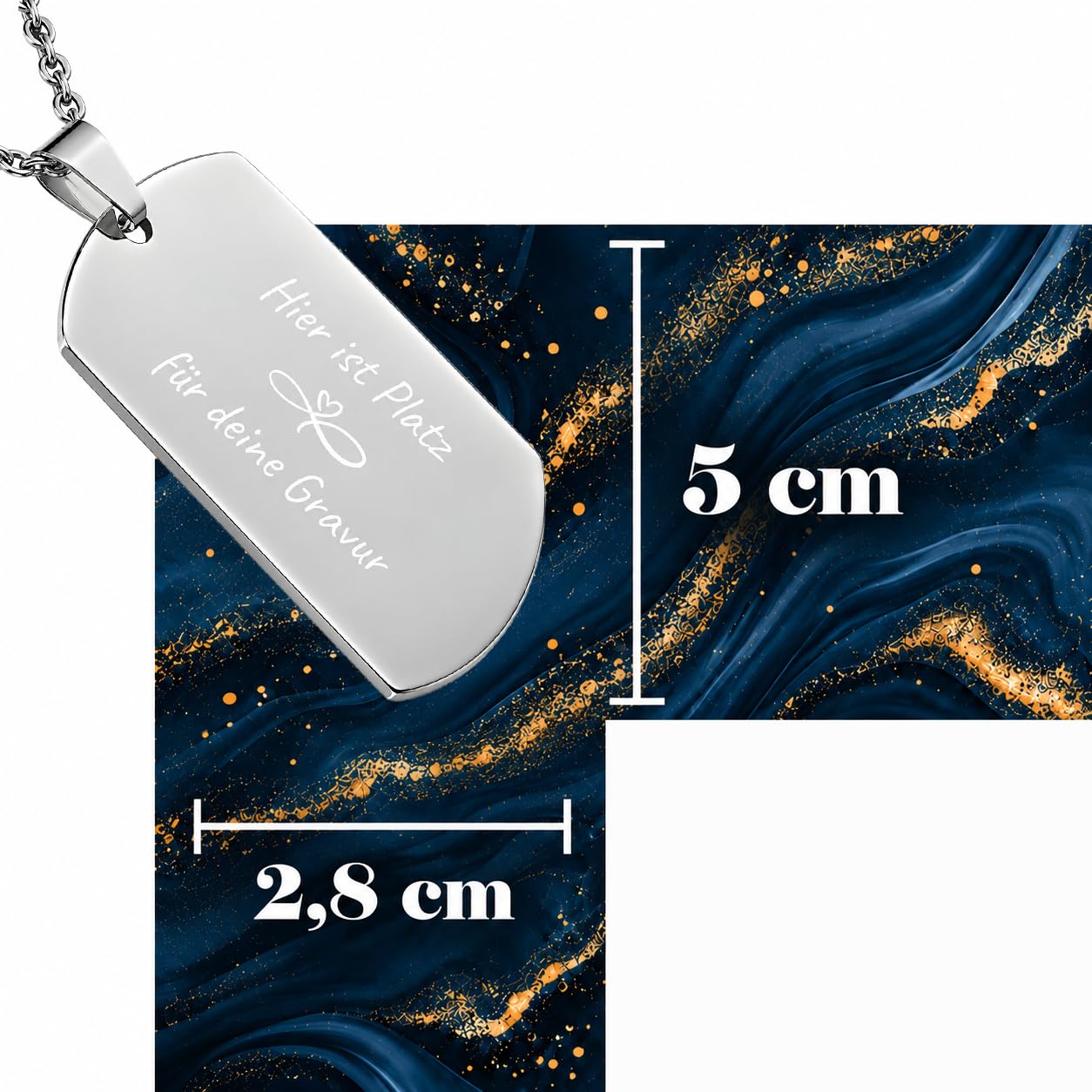 Kette mit Wunschgravur – Geschenk für Patenonkel
