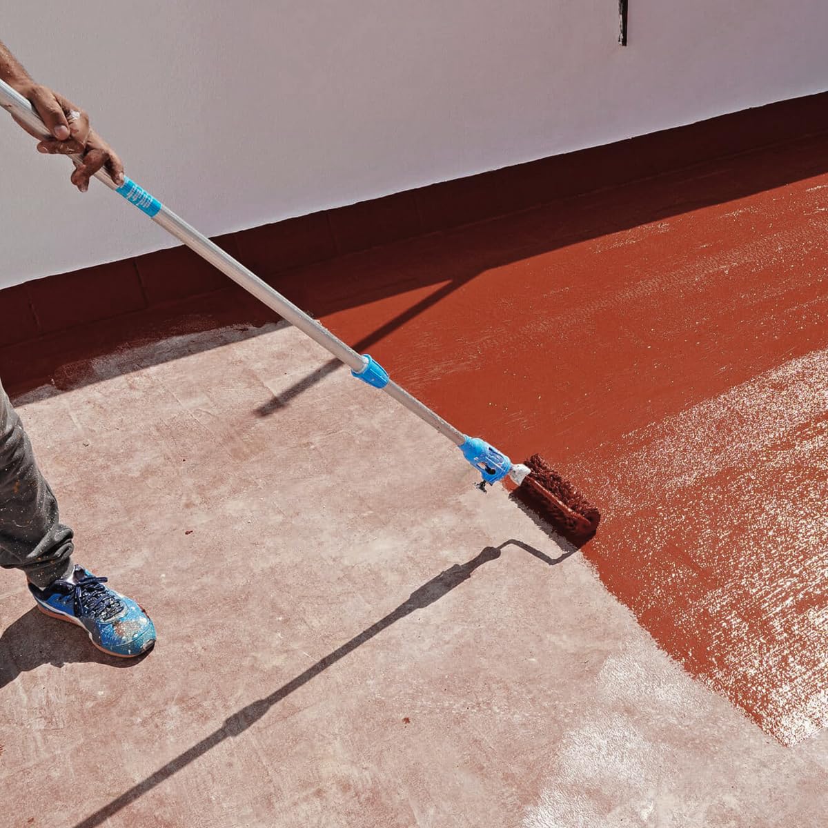 Pintura Kalma Antigoteras Gris 15 Litros Impermeable Acabado Satinado Elástica Pisable Duracolor