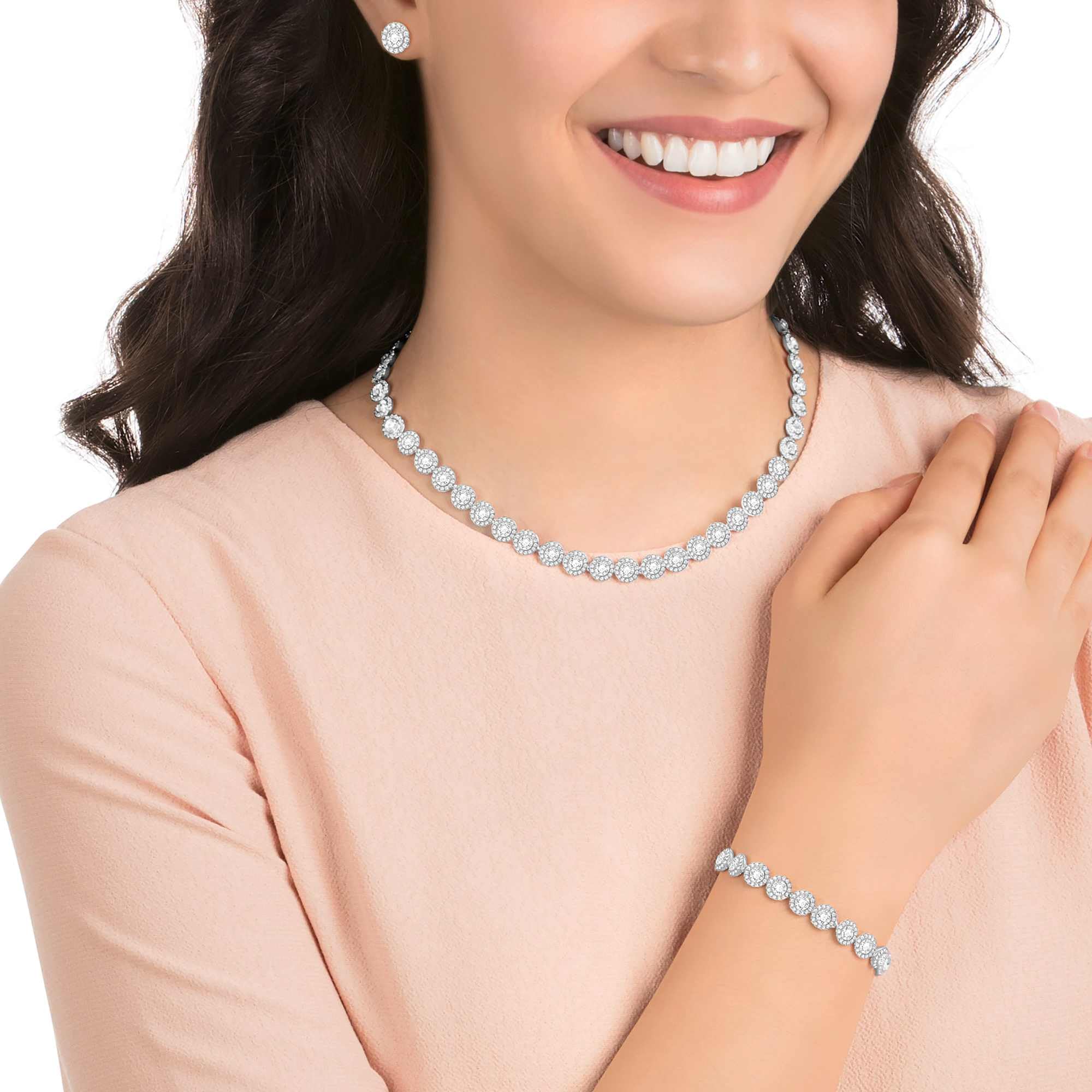 Swarovski Una Angelic Set Rundschliff weiß