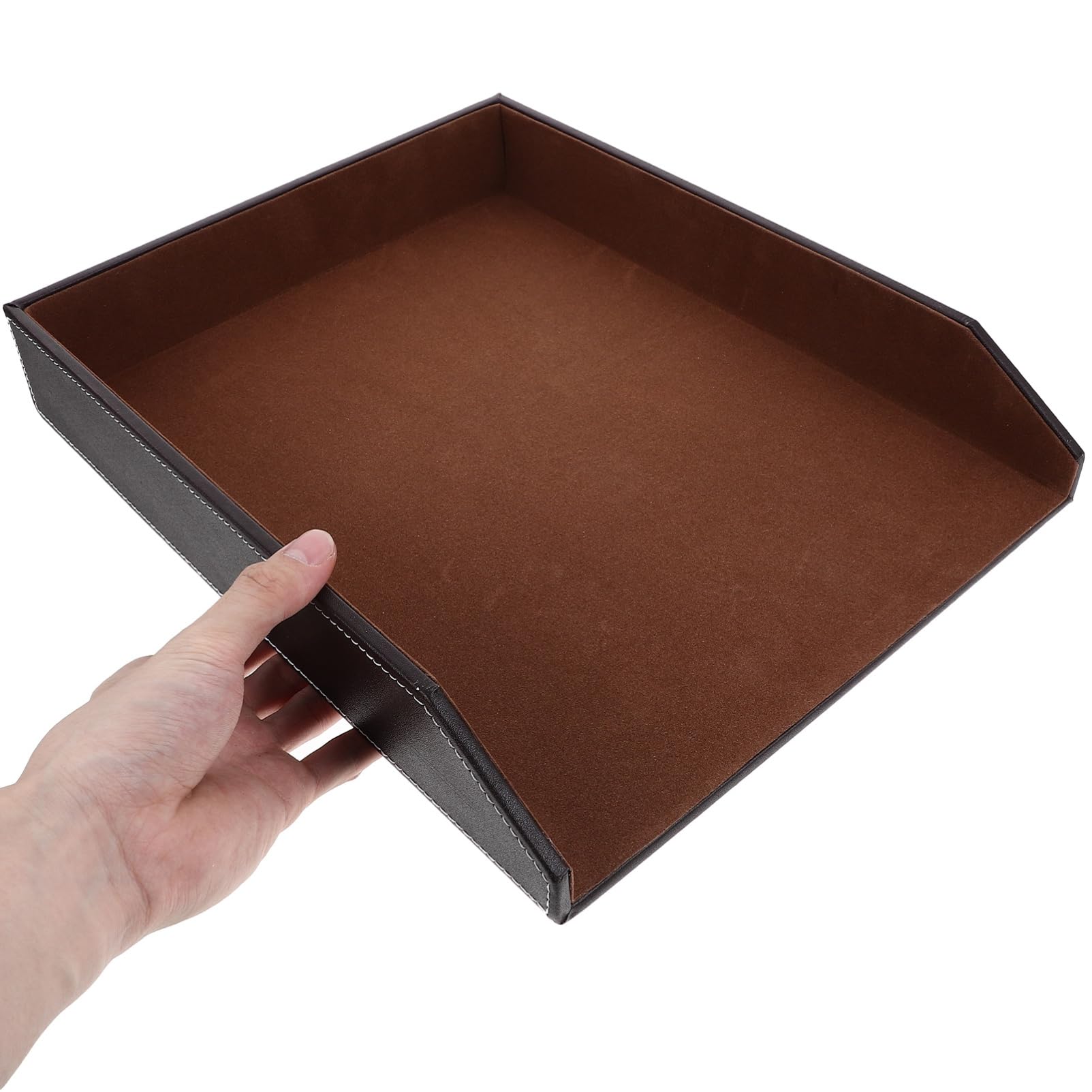 DOITOOL Vassoio Portadocumenti Da Tavolo Singolo Strato Organizer Per Dischi e Documenti Caffè Per Casa Scuola e Ufficio