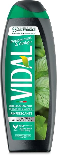 Vidal - Docciaschiuma Energy & Sport, Formula Energizzante, con estratti di Ginseng e Guaranà, Dermatologicamente Testato, 250ml - 5