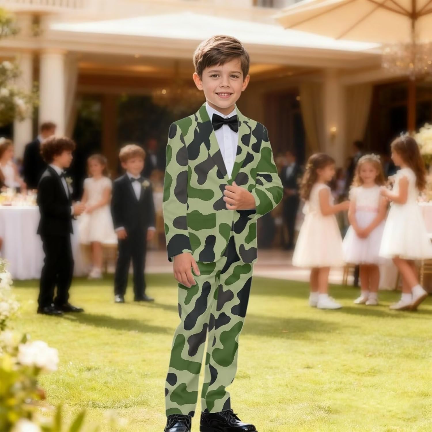Suits for Boys' Suits Slim Fit Boys Suit Set for Party Teens Suit Funny Kids Graphic Blazer Jacket Party Dinner