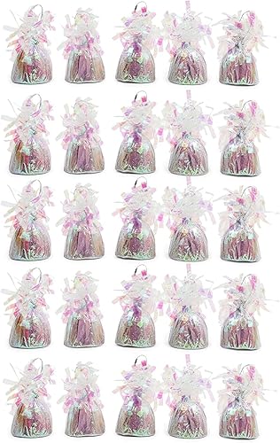 Miniatura 6 de BLUE PANDA Paquete de 15 pesas de globo azul, pesas de fiesta a granel para mesas (azul metálico, 6 onzas, 4.5 pulgadas)