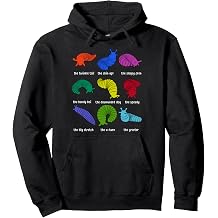 Slug Fidget Toy Position Drawings Pullover Hoodie