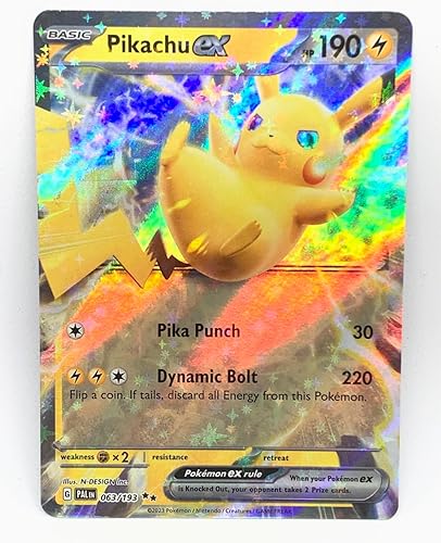 Pokemon - Pikachu ex 063193 - Paldea Evolucionada Doble Rara
