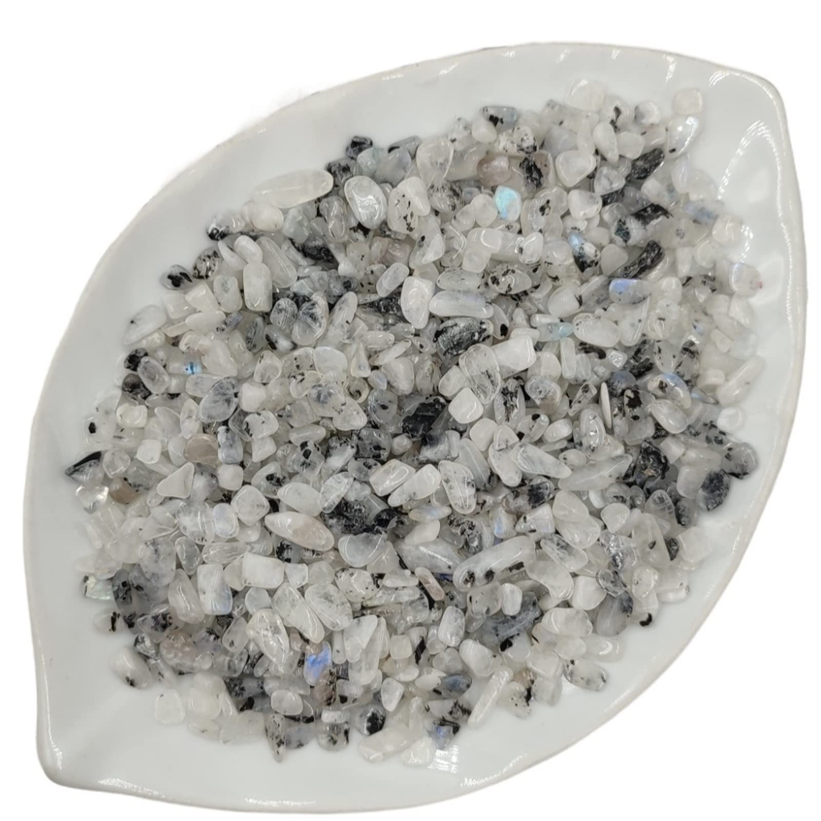 100g a Granel Piedra Lunar Natural Chip Roca Grava Piedra Cristal Piedra Preciosa hogar habitación decoración del Acuario Inicio Colecciones