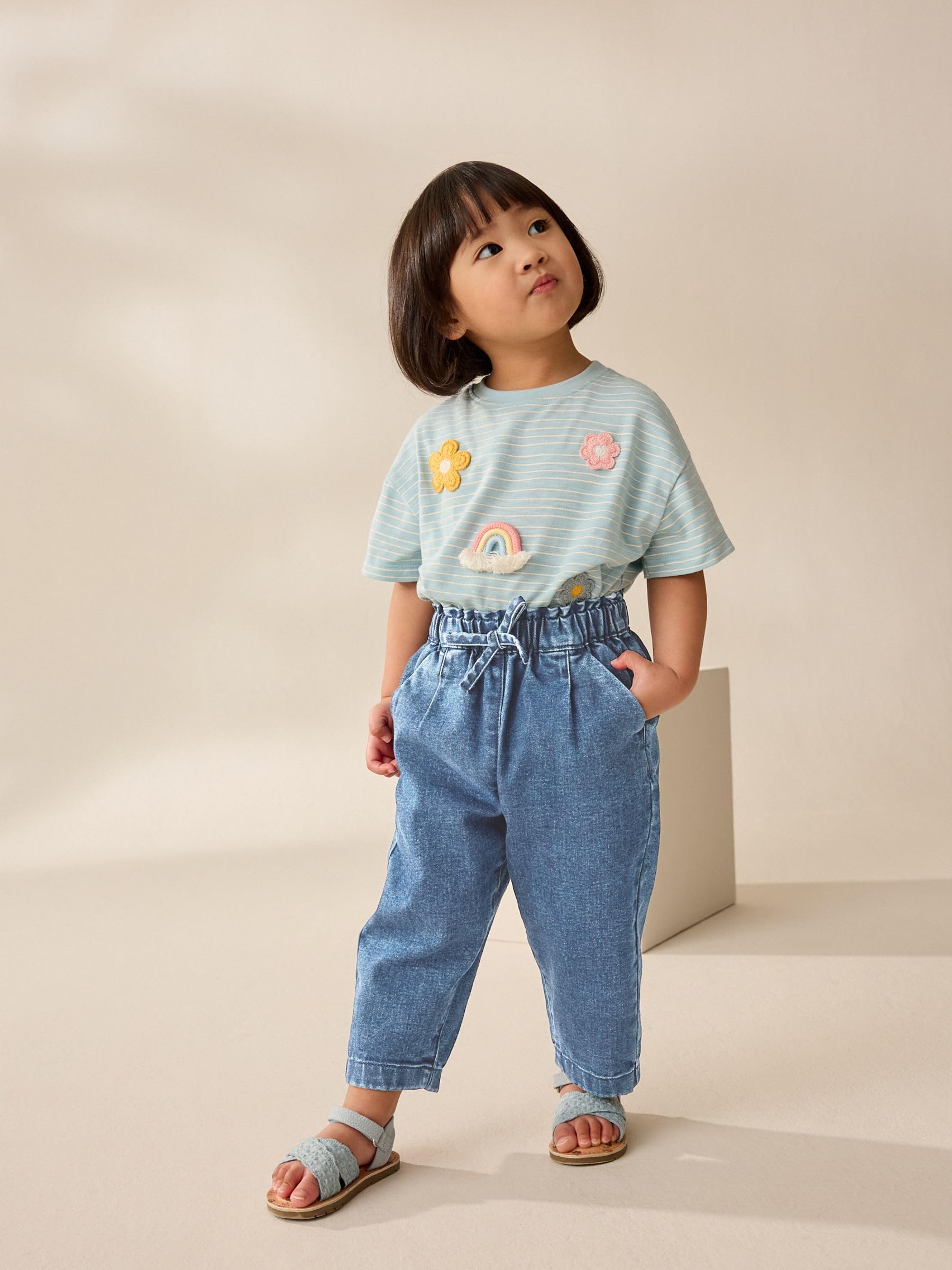 NEXT Fille Jean avec Taille à Nouer
