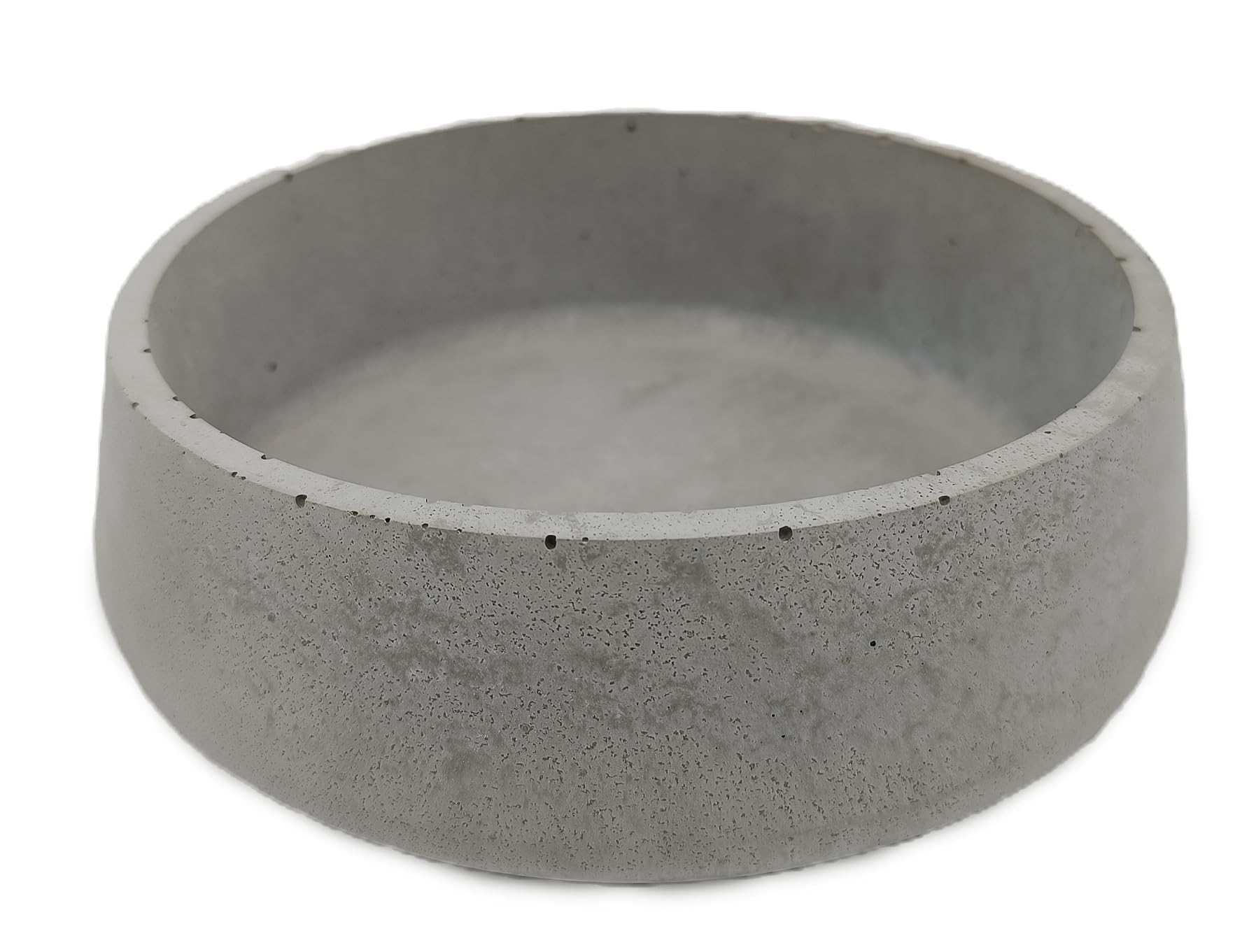Generisch Betonschale | Deko Schale aus Beton | Handgefertigt | Moderne Deko | Blumentopf Schlüsselschale Pflanzentopf (Rund) (Betongrau ø185x60mm)