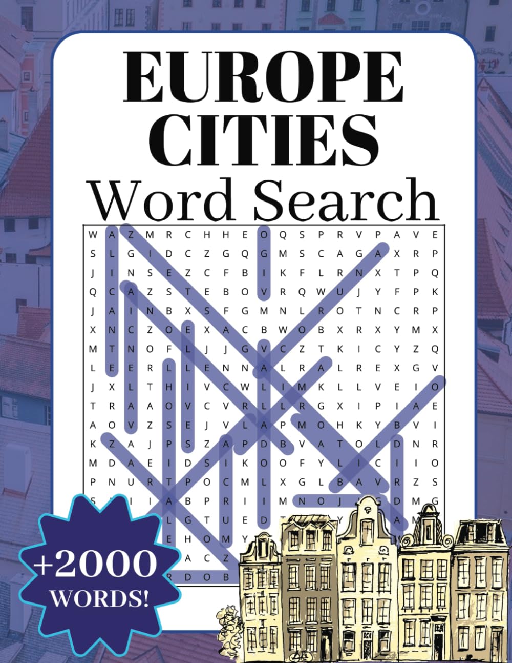 Europe Cities Word Search Book: Travel Word Find Puzzle