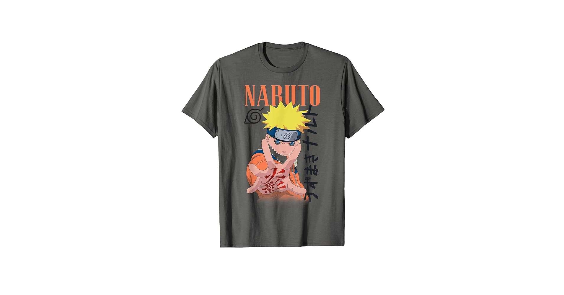 RofJ NARUTO tシャツ　xlサイズ Amazon.com: Naruto Classic Naruto Uzumaki & Kanji T-Shirt