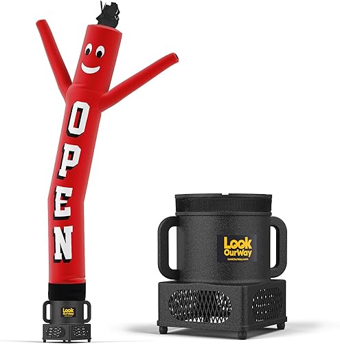 LookOurWay Air Dancers - Juego de tubo inflable para hombre, 7 pies de alto, con soplador resistente a la intemperie para promoción de negocios,