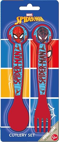 SPIDERMAN MOB RULES 2 PCS PP CUTLERY SET