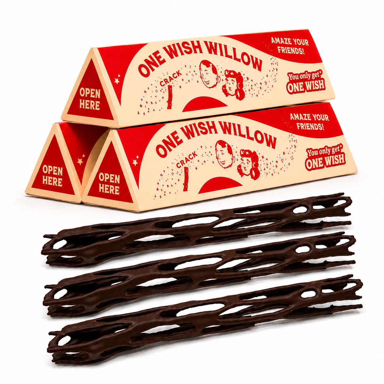 One Wish Willow - Set of 3 Willow of Desire - Willow of Desire - Wishes Branch Collectors Figure with 3 Premium Bioplastic Boxes - Collection Gift