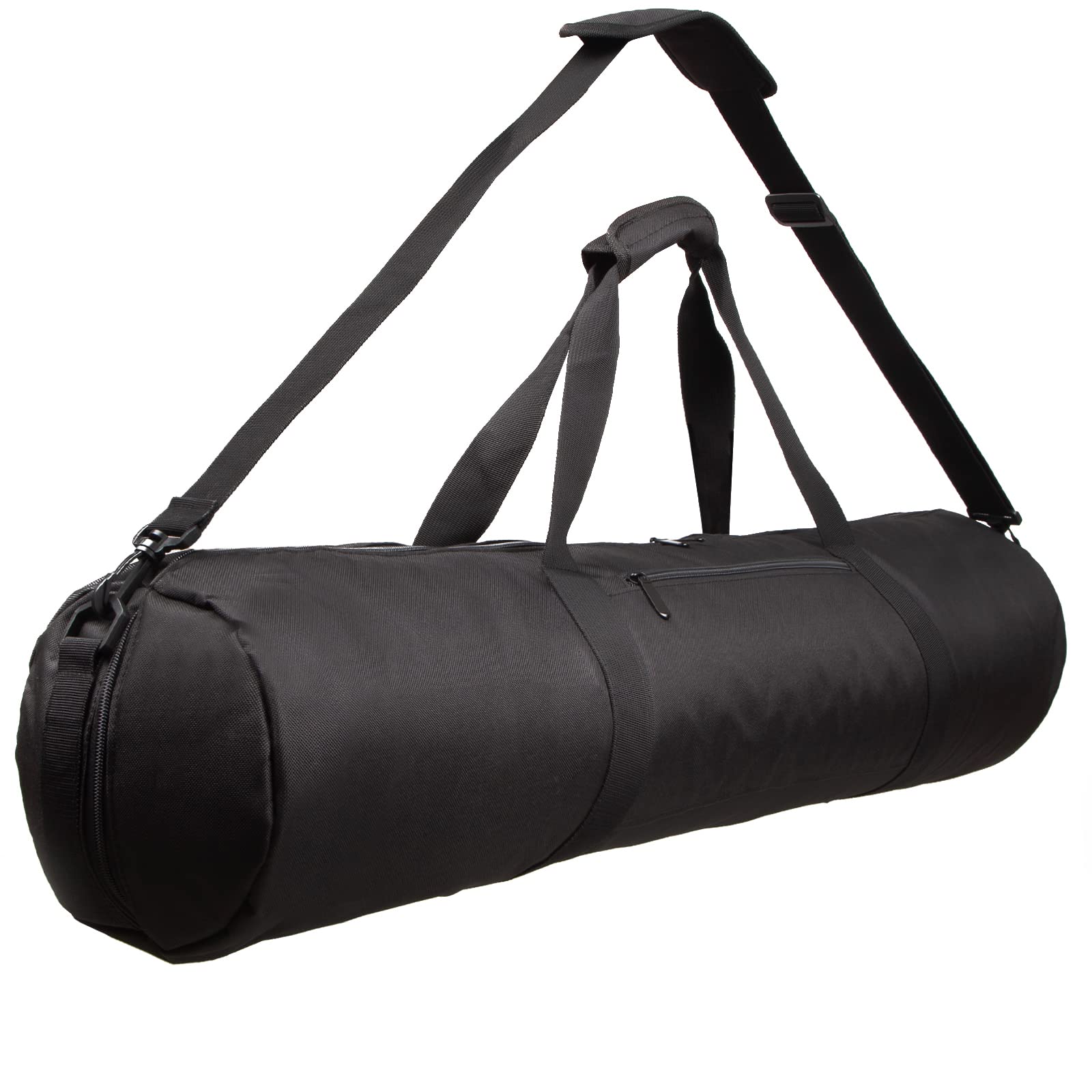 Borsa per treppiedi imbottita in schiuma, supporto per fotografia tracolla regolabile, grande e robusta borsa per la fotografia attrezzature monopiede, Nero, 100x20cm