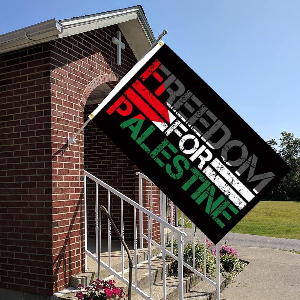 Gartenflagge „Support Humanity Not Genocide“ – Doppelseitig, 30x45 Cm, Polyester