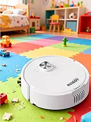 Mini robô aspirador de pó para limpeza diária de poeira discreta para apartamentos pequenos