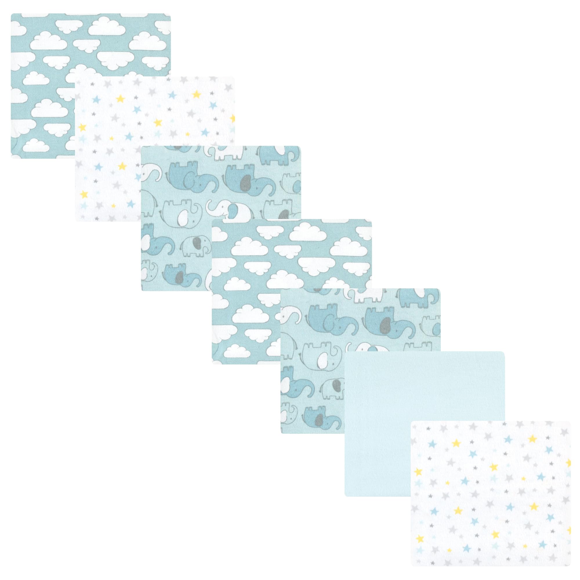 Luvable Friends Little Treasure Flannel Receiving Blankets 7pk