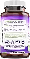Vista 6 de Resveratrol 1600mg - 180 Capsules Trans-Resveratrol Antioxidant Supplement with Natural Green Tea, Grape Seed Polyphenols & Quercetin, Supports