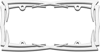Cruiser Accessories 22013 Blades License Plate Frame, Chrome, 1 Frame