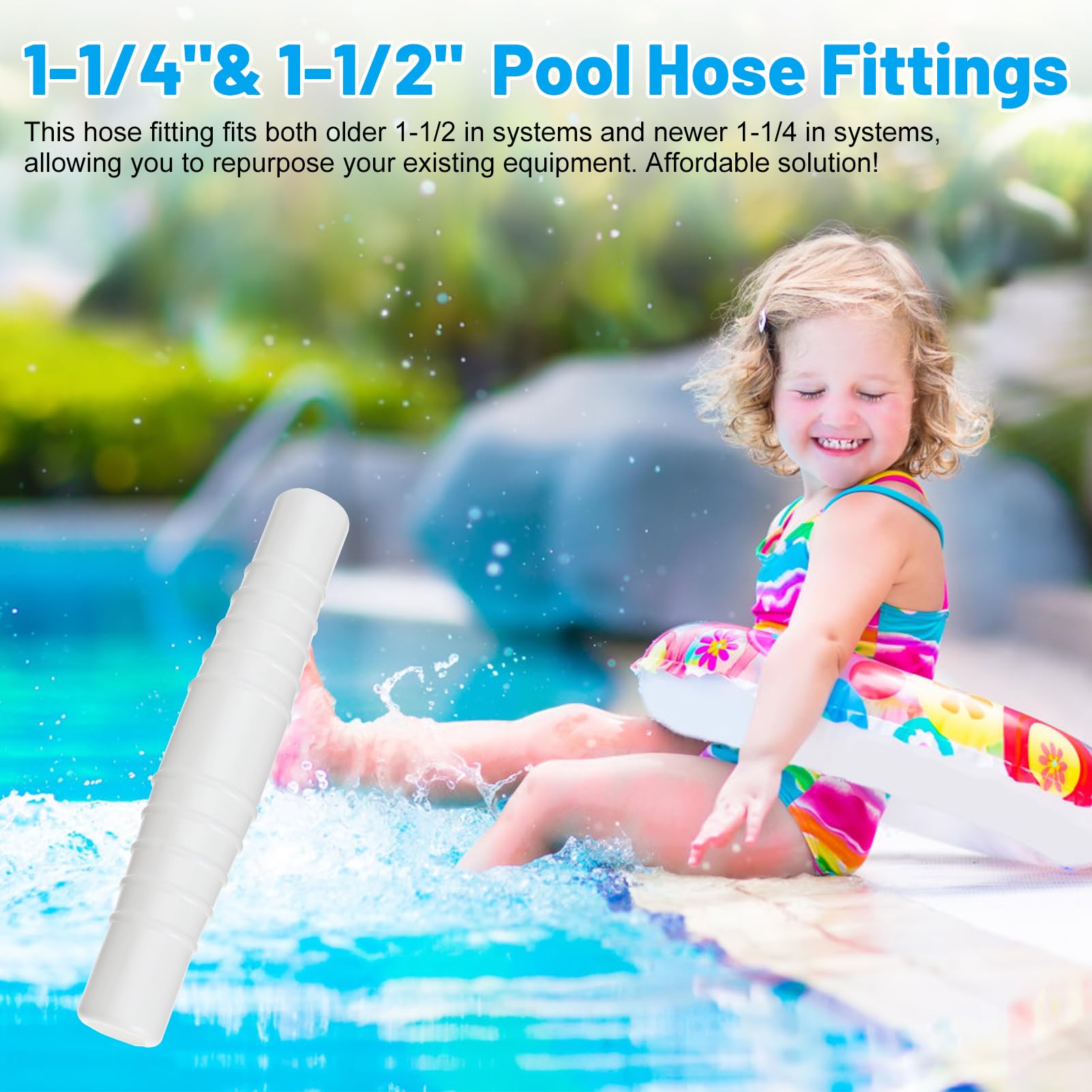 Pool-Schlauchverbinder Set - 31-38mm, Für Intex & Coleman Filter, 2 Stück