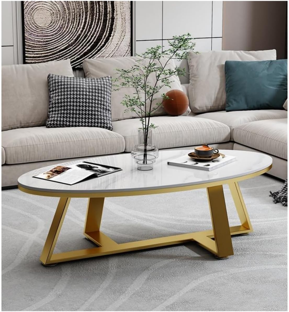 80×45折り畳みテーブル アンティーク 木目調 ウォールナット センター