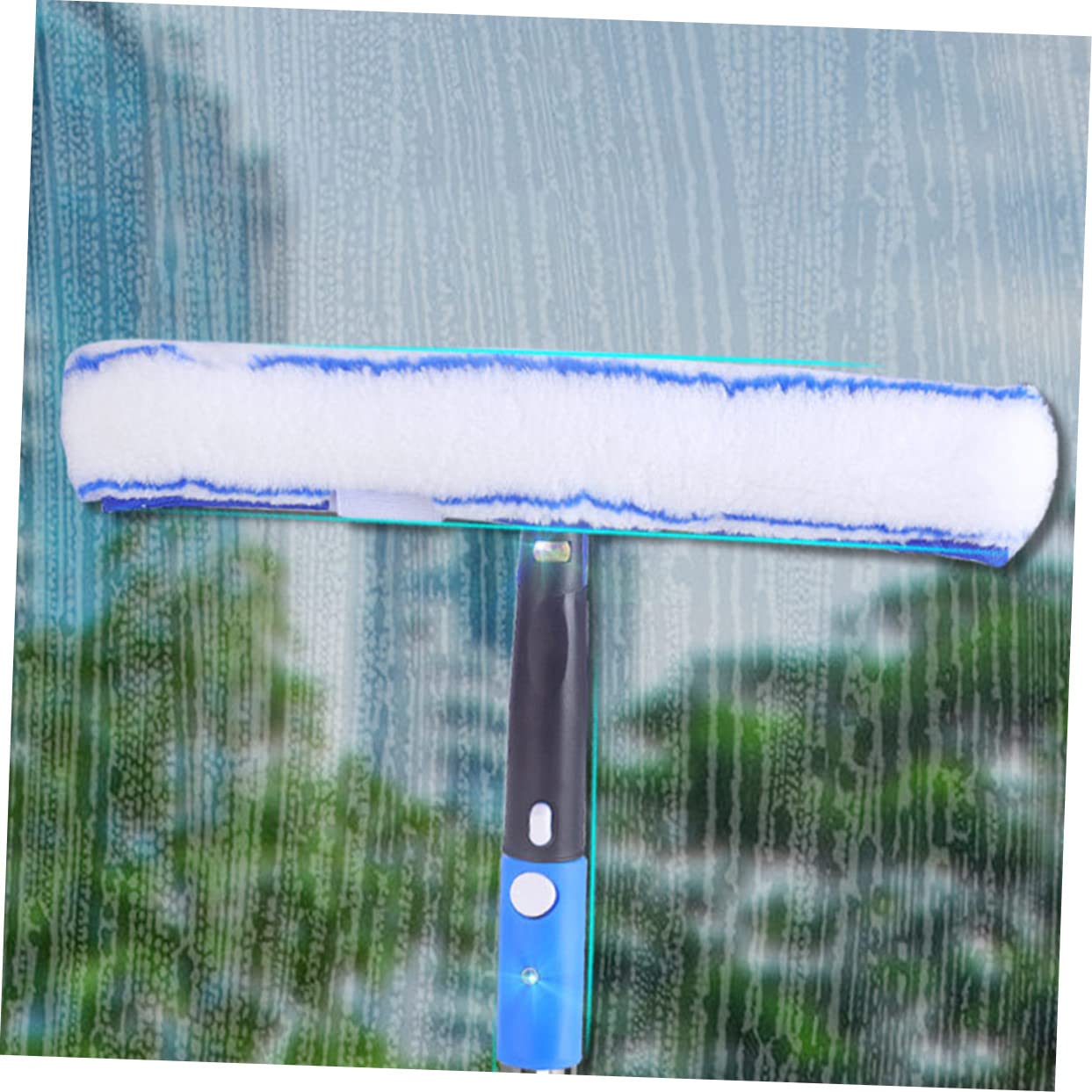 Gatuida Rasqueta Extensible para Limpieza de Ventanas con Mango Antideslizante y Paño Microfibra para Puertas Correderas Ducha y Cristales Kit Práctico y Duradero