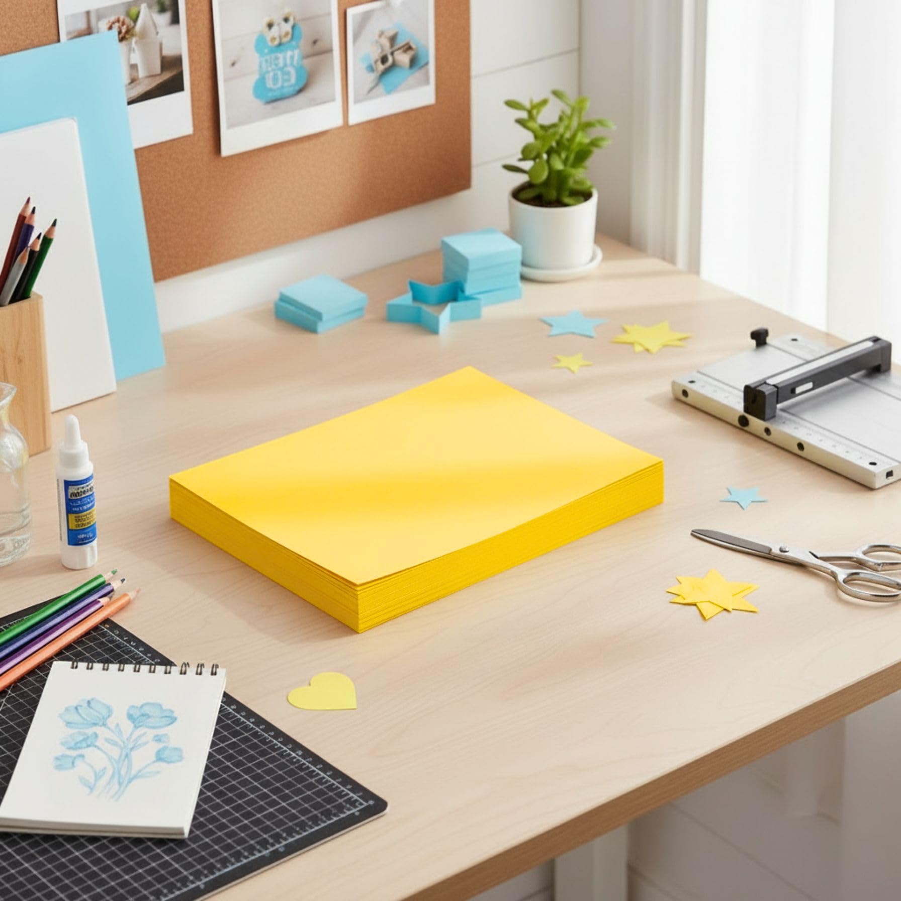 Vellum Bristol Cover 30,4 kg, finitura liscia, confezione da 250 fogli. Cartoncino pesante di alta qualità per lavori artigianali, stampa e progetti professionali, senza acidi (1, verga d'oro, 21,6 x