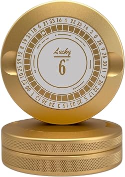 Roulette | Metal Container for Zyn, Premium Aluminum Can & Rugged Pouch Holder | Extra Capacity, Knurled Grip & Used Pouch Storage | EDC Champagne Gold
