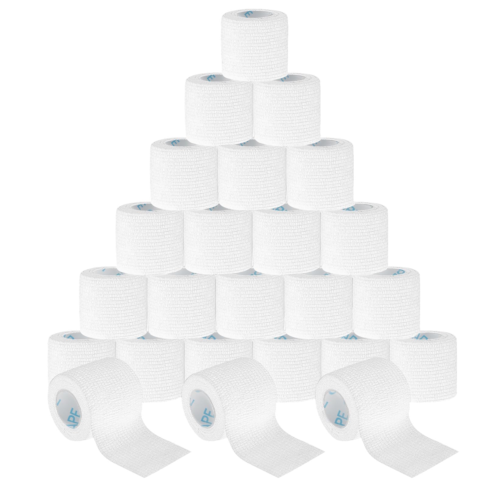 OK TAPE 24 Rolls Self Adhesive Bandage Wrap, Cohesive Elastic Athletic Tape