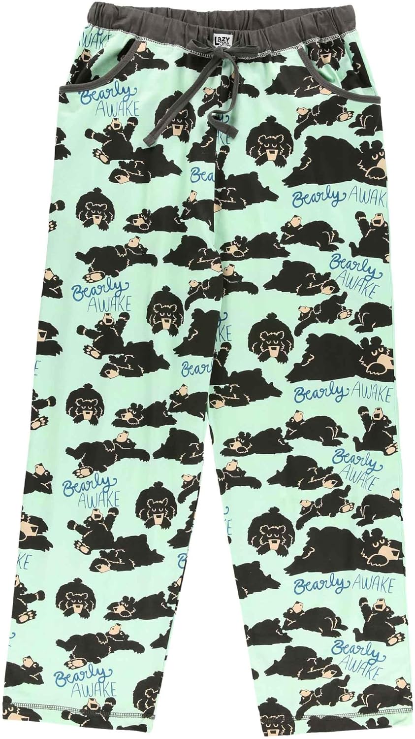 Lazy One Pajamas for Women, Cute Garden and Bear Pajama Pants and Top Separates - Image 4