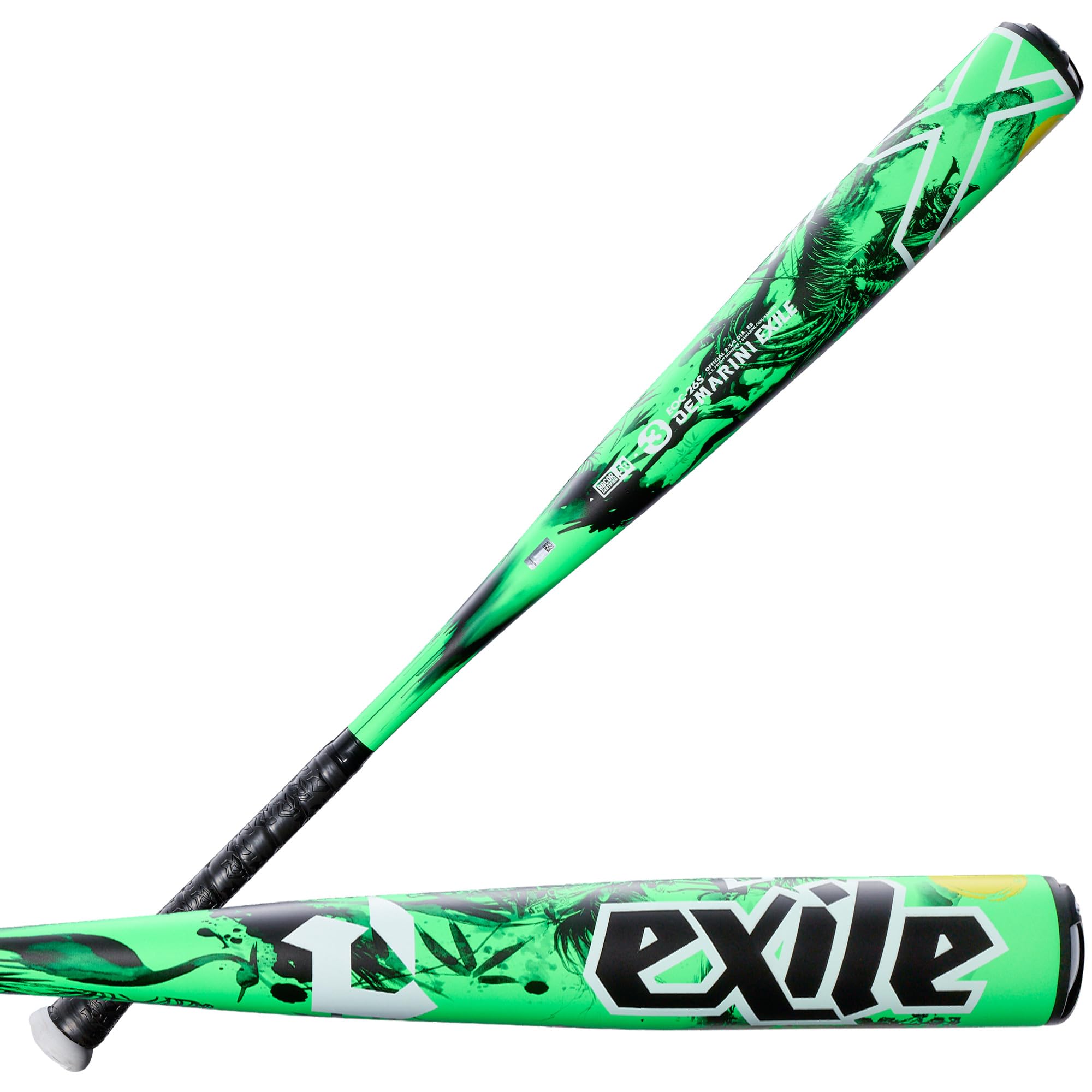 Bates de béisbol BBCOR DeMarini 2026 Exile (-3), ingeniería de alta gama 8